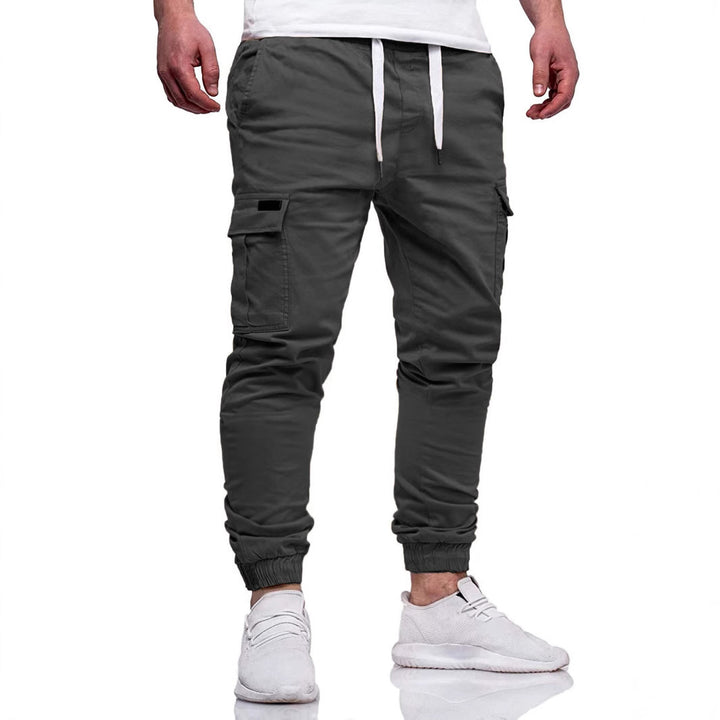 Herren Cargo-Jogginghose mit elastischem Bund und mehreren Taschen Aliams