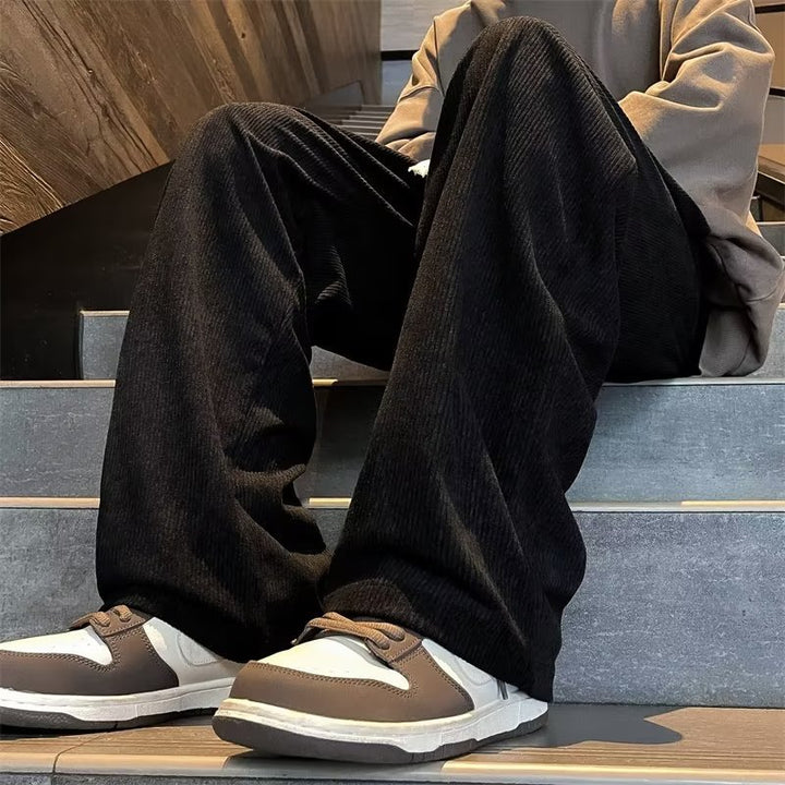 Herren komfortable Freizeithosen mit lässigem Schnitt und elastischem Bund Aliams