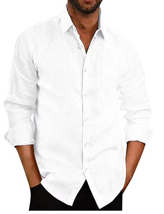 Herren casual langärmliges Hemd Aliams