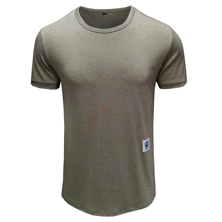 Herren Rundhals T-Shirt mit atmungsaktiver Baumwolle Aliams