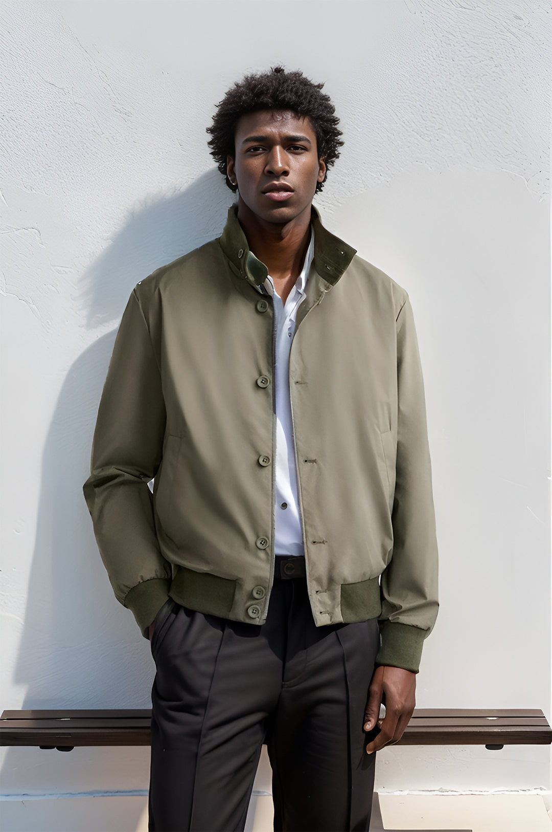 Herren sportliche Übergangsjacke mit Reißverschluss Aliams