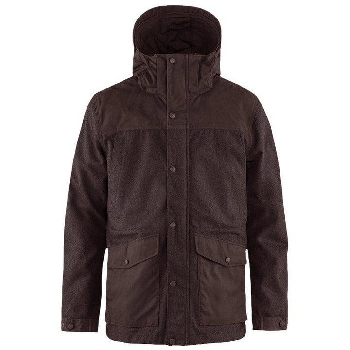 Herren funktionale Parkajacke mit abnehmbarer Kapuze Aliams