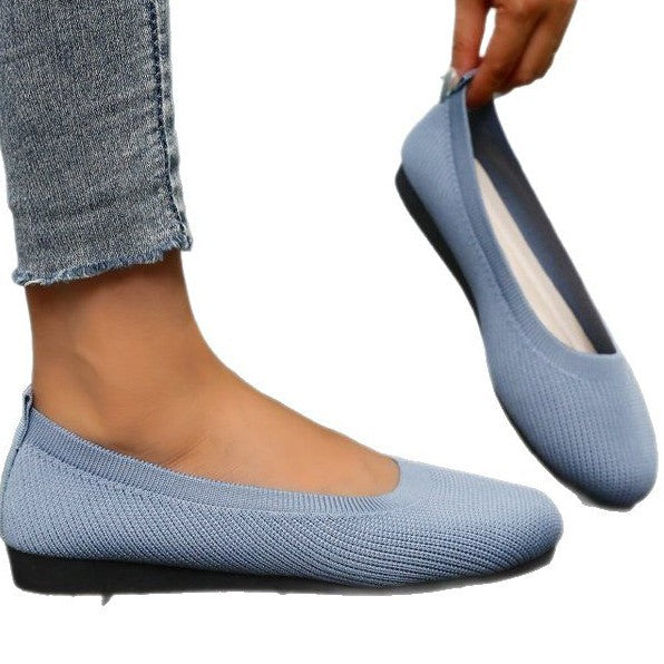 Damen Bequeme Slip-On Ballerinas Aliams