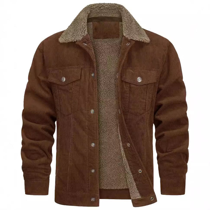 Herren Fleecegefütterte Cordjacke Aliams
