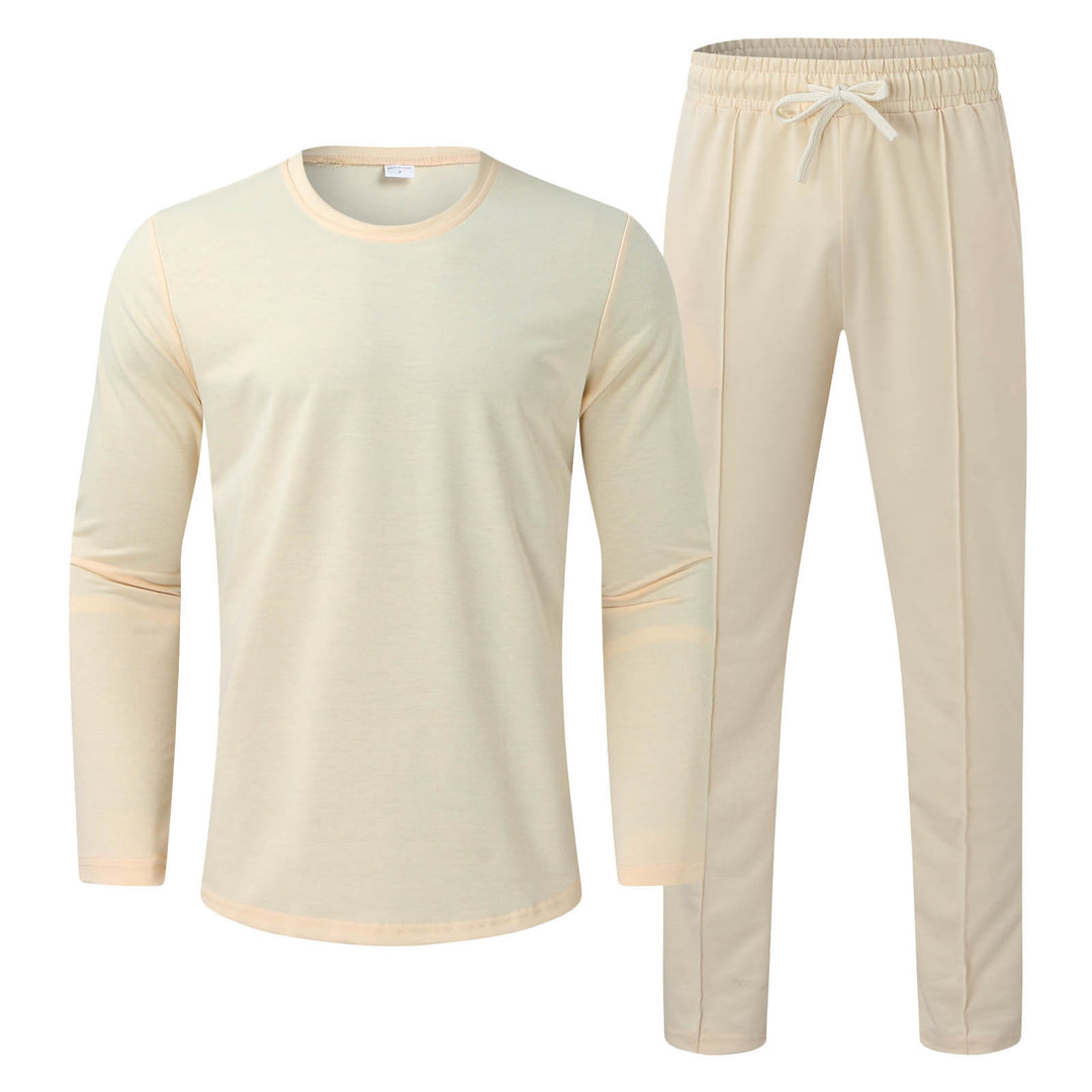 Herren Funktionales Langarmshirt und bequeme Jogginghose Set Aliams