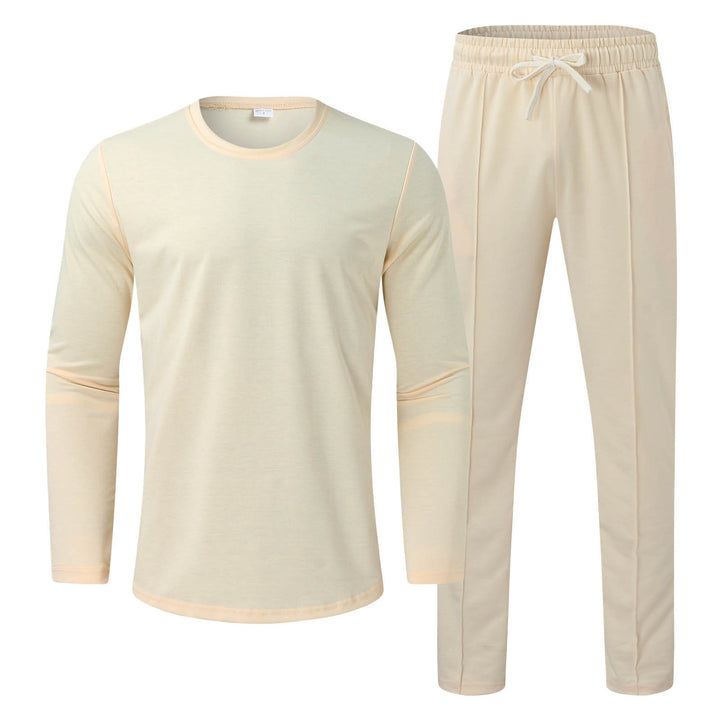 Herren Funktionales Langarmshirt und bequeme Jogginghose Set Aliams