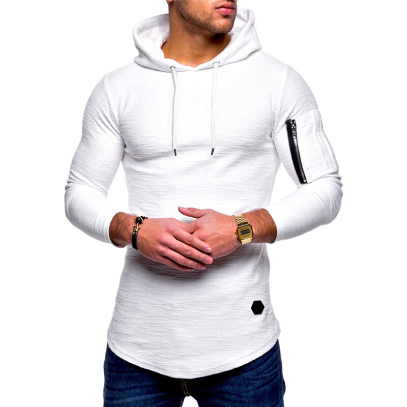 Herren Hoodie mit modernem Reißverschluss Aliams