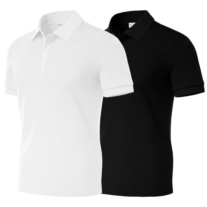 Herren Poloshirt mit strukturiertem Gewebe und klassischem Kragen Aliams