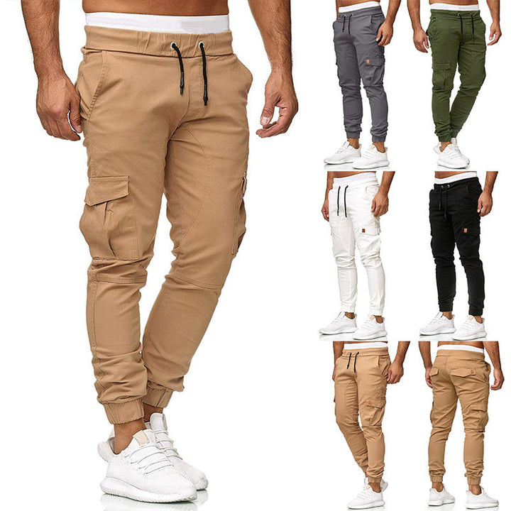 Herren Cargo-Jogginghose mit elastischem Bund und praktischen Taschen Aliams
