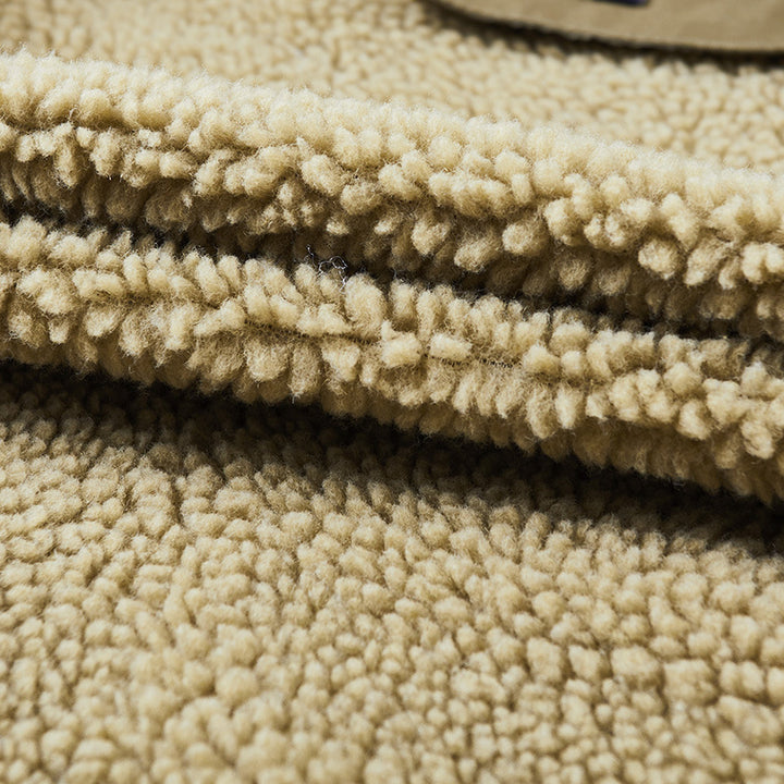 Herren Übergangsjacke mit warmem Fleece-Innenfutter und praktischen Taschen Aliams