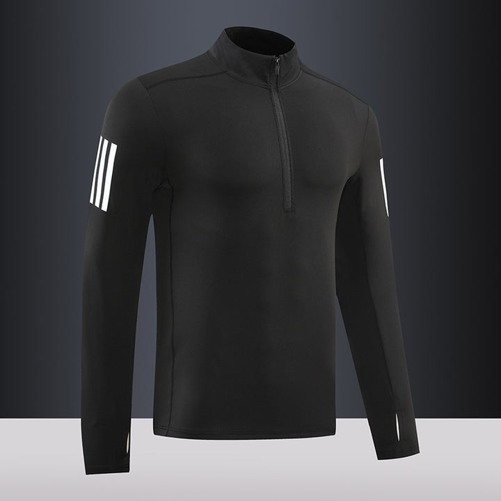 Herren Funktions-Thermo-Langarmshirt mit kurzem Reißverschluss Aliams