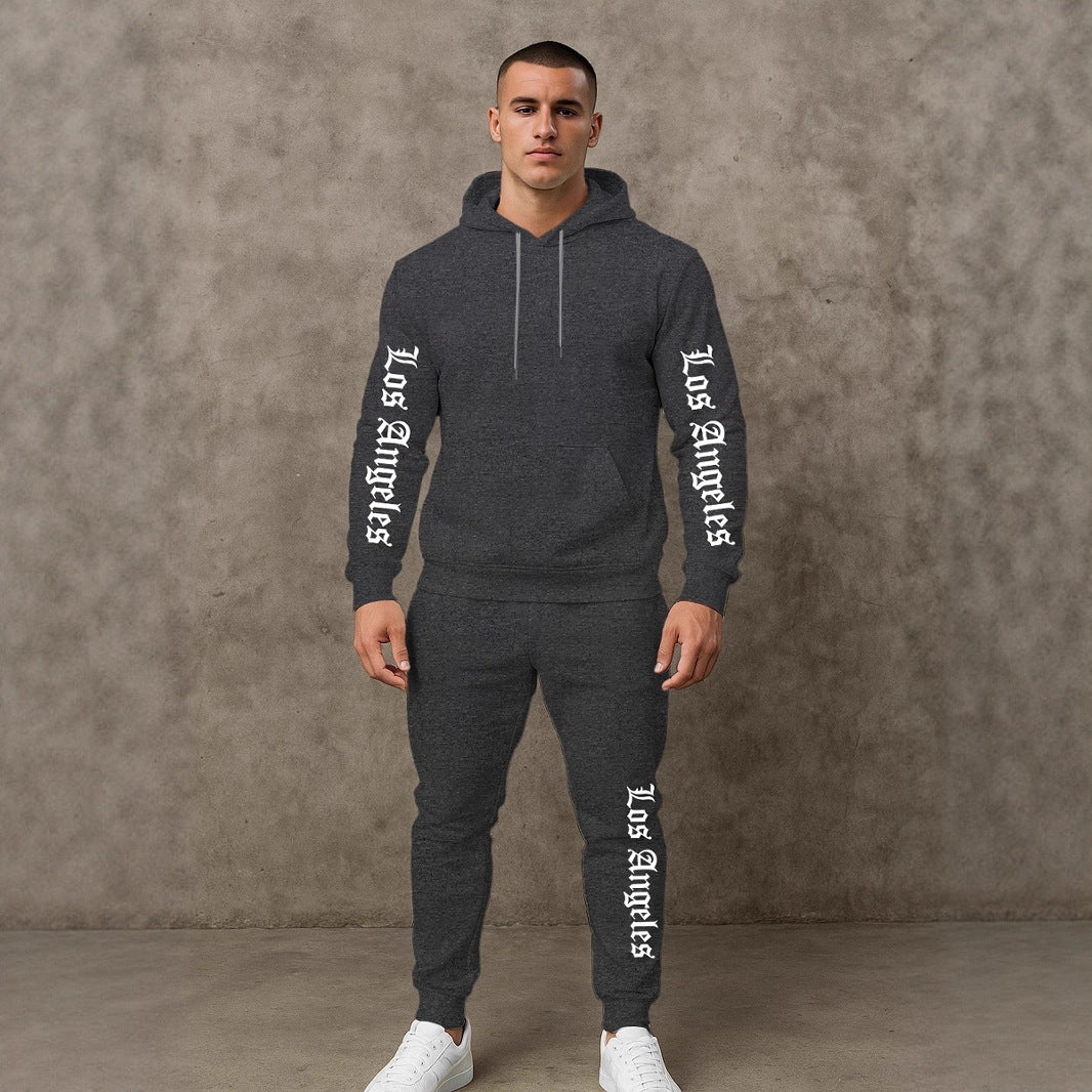 Herren Sportlicher Hoodie- und Jogginghosensatz Aliams