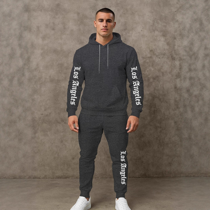 Herren Sportlicher Hoodie- und Jogginghosensatz Aliams
