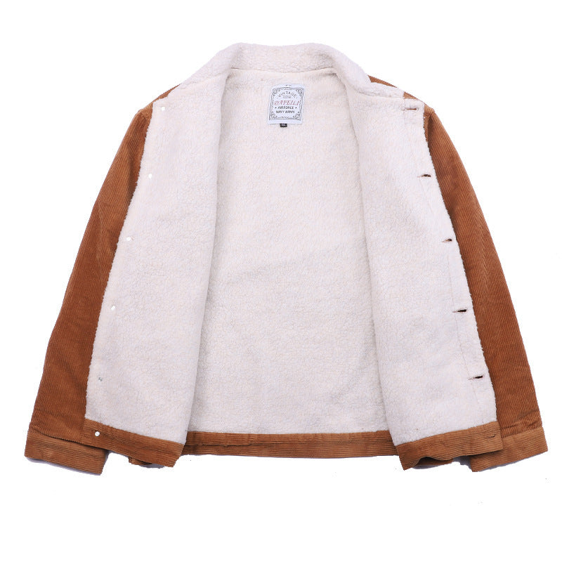 Herren Cordjacke mit kuscheligem Innenfutter Aliams