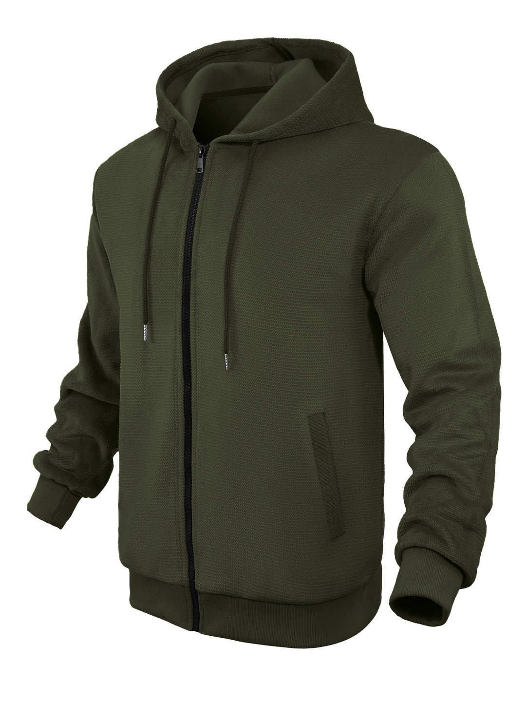 Herren funktionale Kapuzenjacke mit Reißverschluss und atmungsaktiver Netzstruktur Aliams