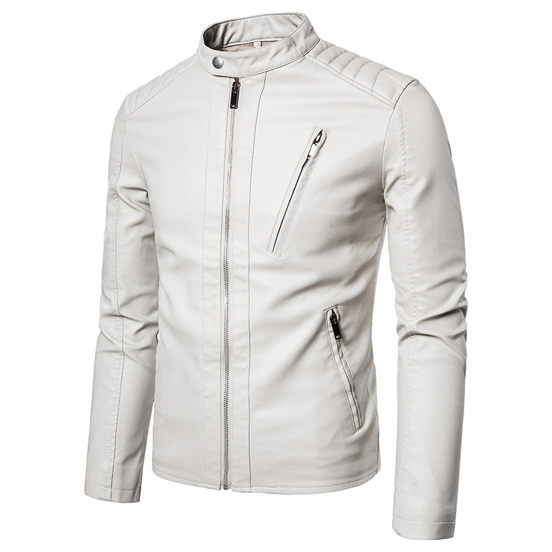 Herren stylische Bikerjacke mit modernen Nahtdetails Aliams