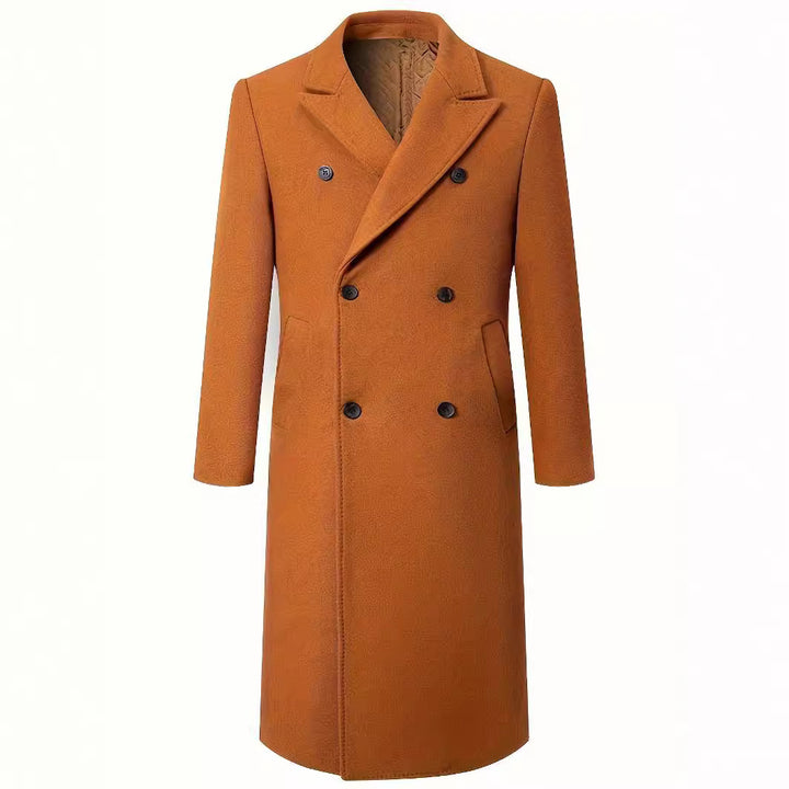 Herren eleganter Doppeltknopf-Trenchcoat Aliams