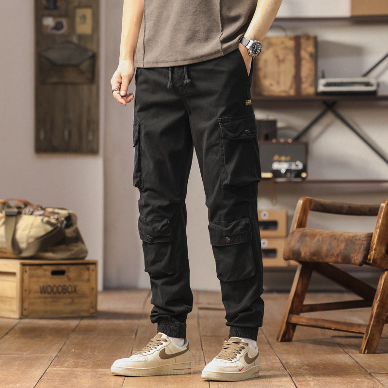 Herren komfortable Cargo-Hose mit elastischen Bündchen Aliams
