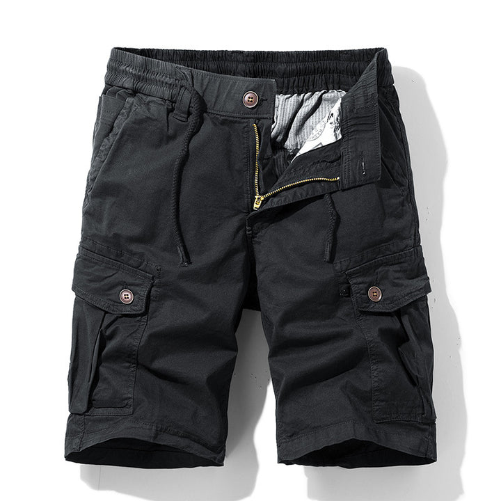 Herren Cargo-Shorts mit elastischem Bund und praktischen Seitentaschen Aliams