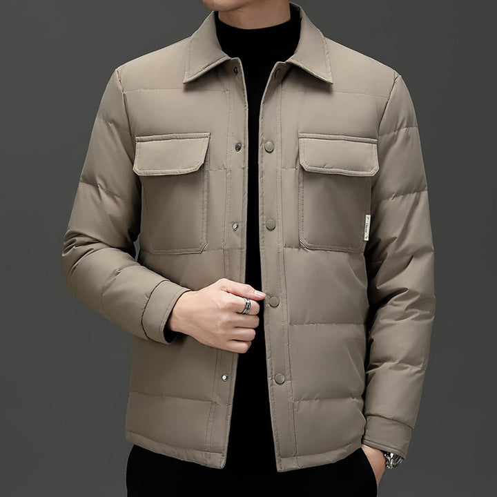 Herren isolierte Steppjacke mit praktischen Taschen Aliams