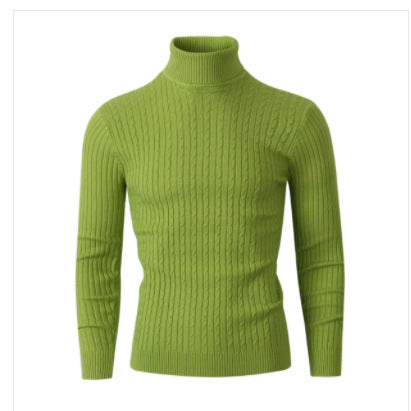 Herren Rollkragenpullover mit strukturiertem Kabelstrickdesign Aliams