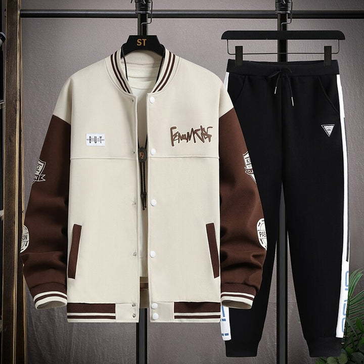 Herren Sportliches Hoodie-Set mit stylischen Grafiken und komfortabler Passform Aliams