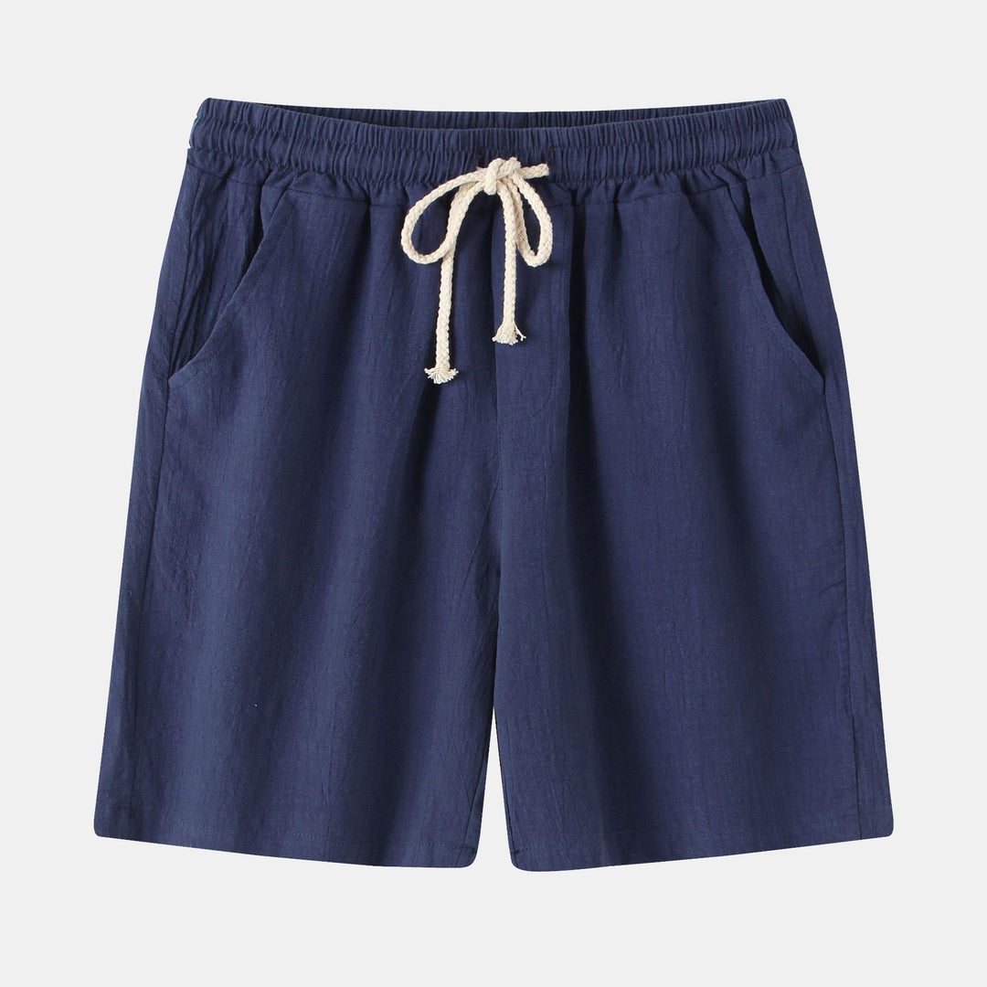 Herren Stoffshorts mit elastischem Bund und seitlichen Taschen Aliams