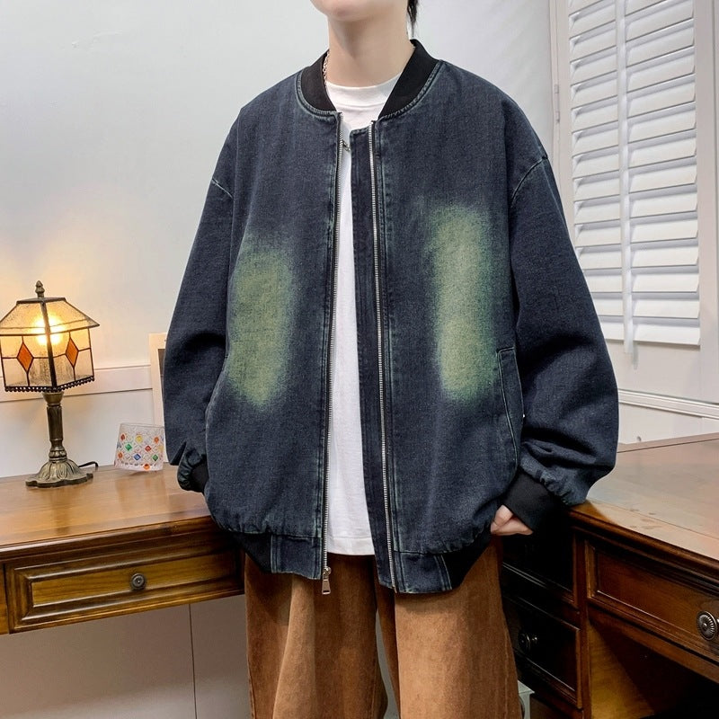 Herren entspannte Baumwolljacke im lässigen Stil Aliams