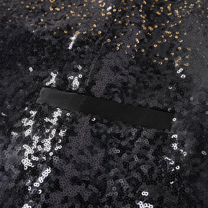 Herren Elegante Pailletten-Weste Aliams