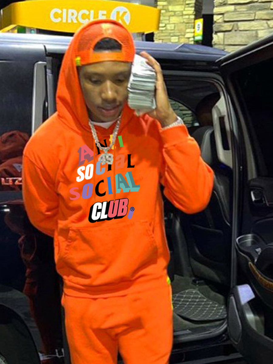 Herren Kapuzenpullover mit modernem Aufdruck und bequemer Passform Aliams