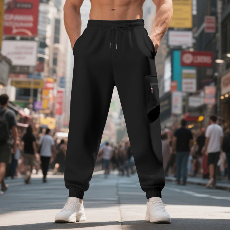 Herren Freizeithose mit elastischem Bund und praktischen Seitentaschen Aliams