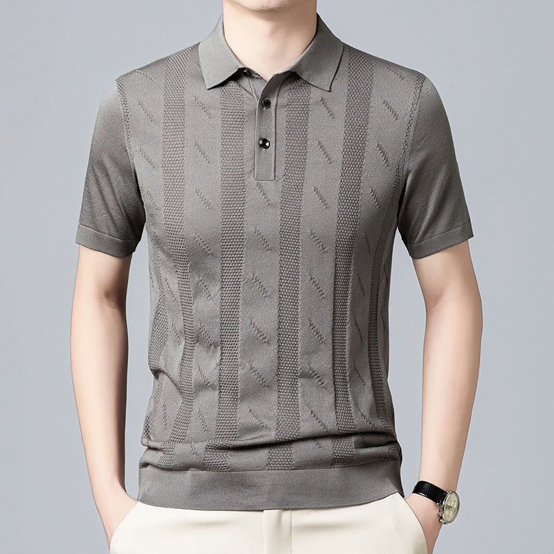 Herren Poloshirt mit strukturiertem Design von Aliams