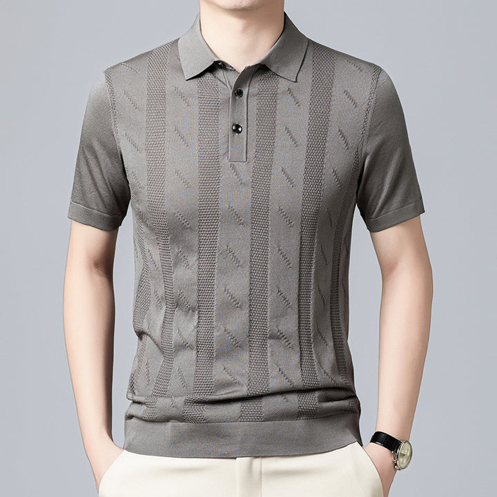 Herren Poloshirt mit strukturiertem Design von Aliams