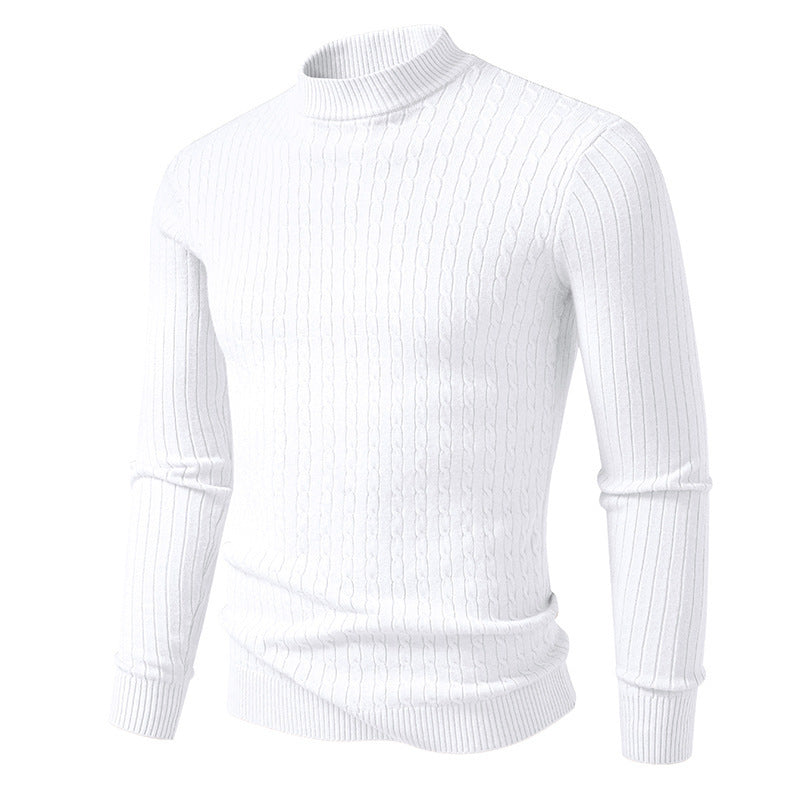 Herren Rollkragenpullover aus strukturiertem Strick Aliams