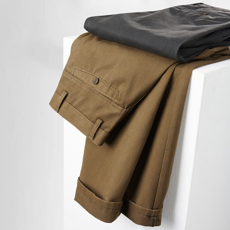 Herren schicke Freizeit-Hose mit elastischem Bund und bequemen Taschen Aliams