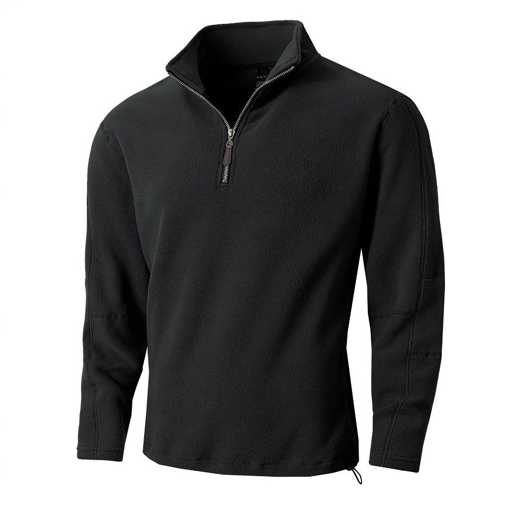 Herren Fleece-Pullover mit hoher Kragenverstellbarkeit und funktionalem Reißverschluss Aliams