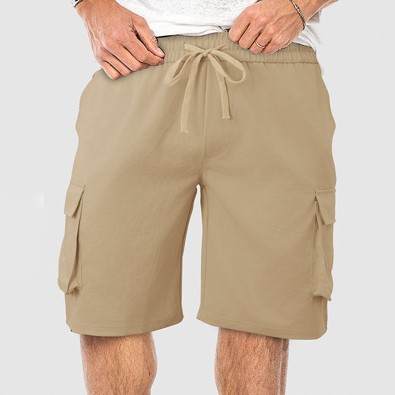 Herren Cargo-Shorts mit elastischem Bund und praktischem Taschen-Design Aliams