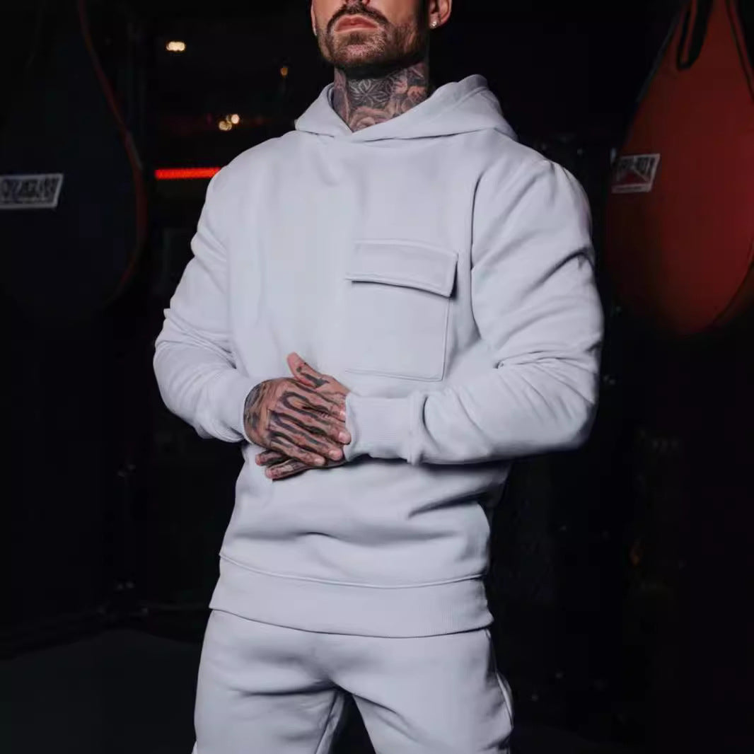 Herren Hoodie mit praktischem Brusttaschen-Design Aliams