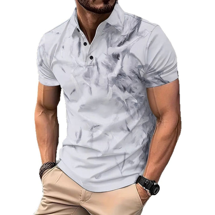 Herren Kurzarm Poloshirt mit modernem Strukturdesign Aliams