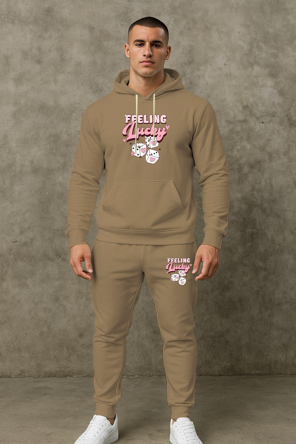 Herren Sportliches Hoodie- und Jogginghosen-Set Aliams