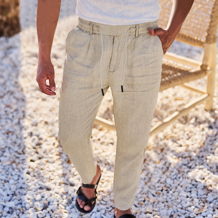 Herren entspannende Freizeithosen mit verstellbarem Bund Aliams