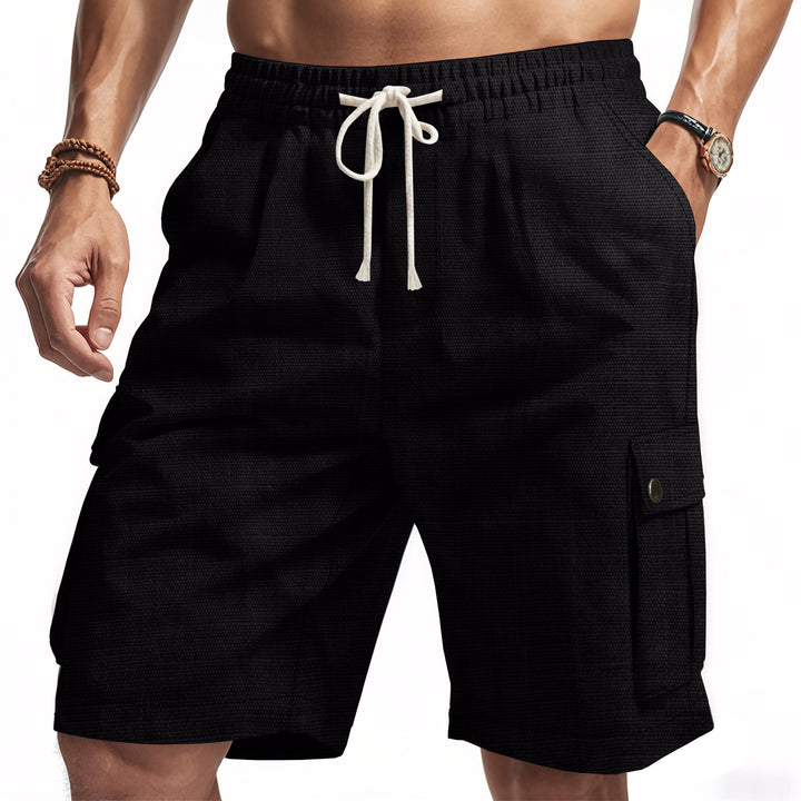 Herren Cargo-Shorts mit elastischem Bund und praktischen Seitentaschen Aliams
