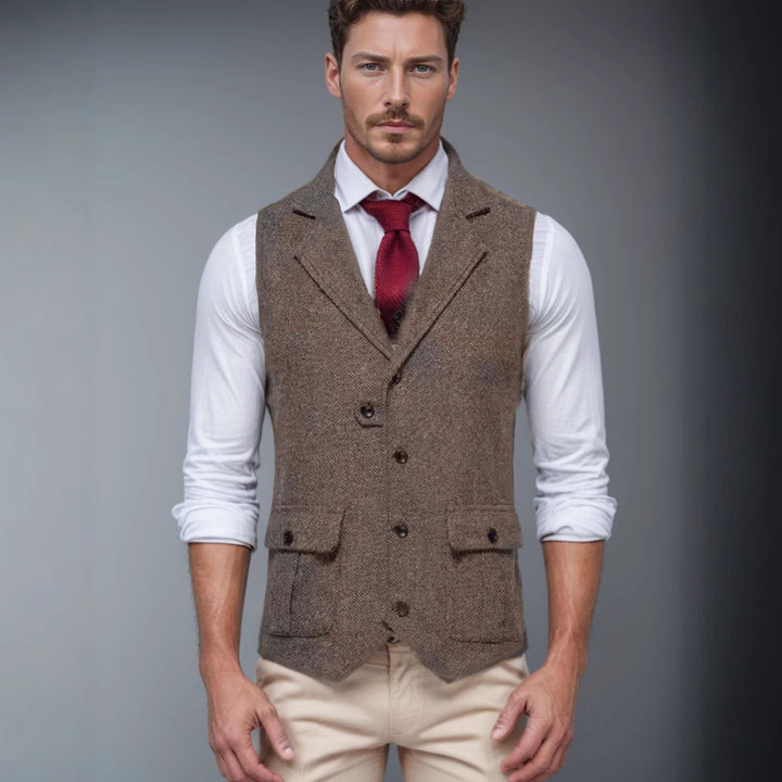 Herren stilvolle Wollweste Aliams