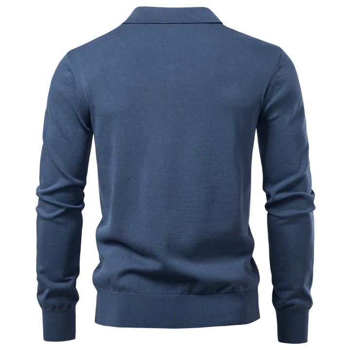 Herren Pullover mit V-Ausschnitt und strukturiertem Design Aliams