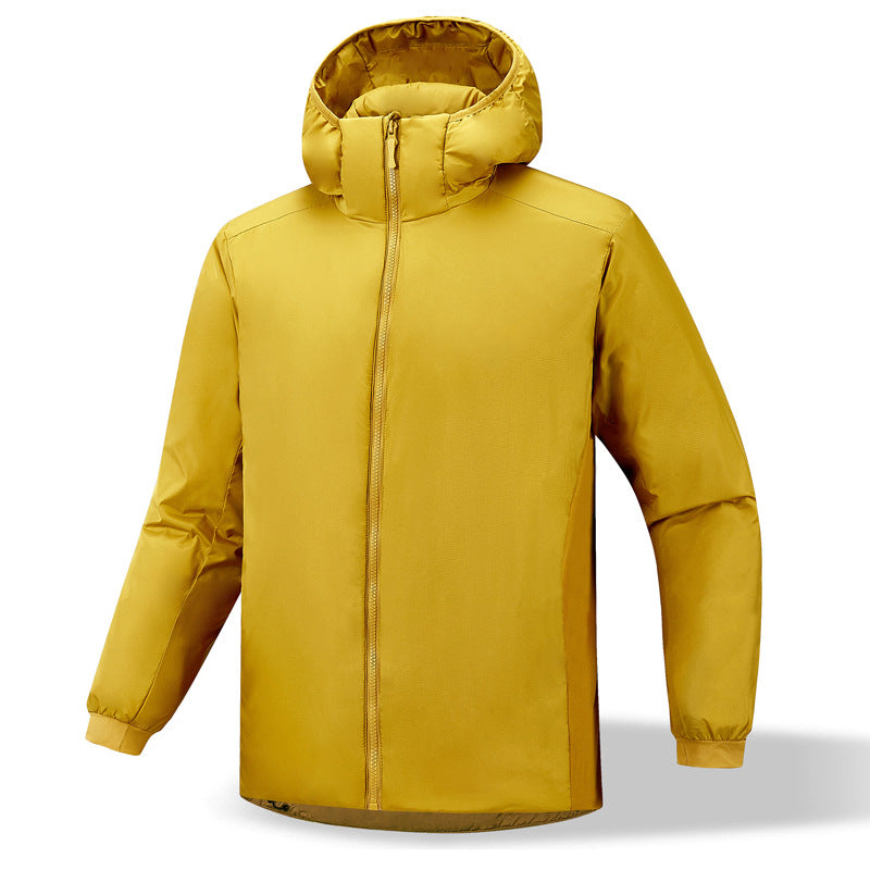 Herren isolierende Übergangsjacke mit anpassbarer Kapuze und elastischen Ärmelbündchen Aliams