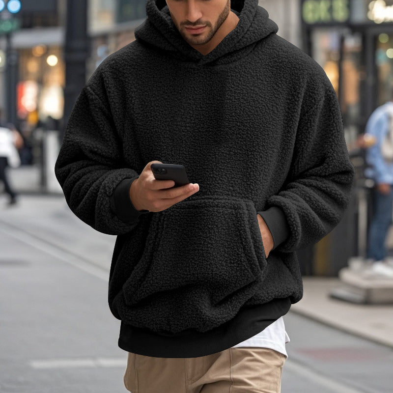 Herren Fleece-Hoodie mit einzigartiger Struktur Aliams