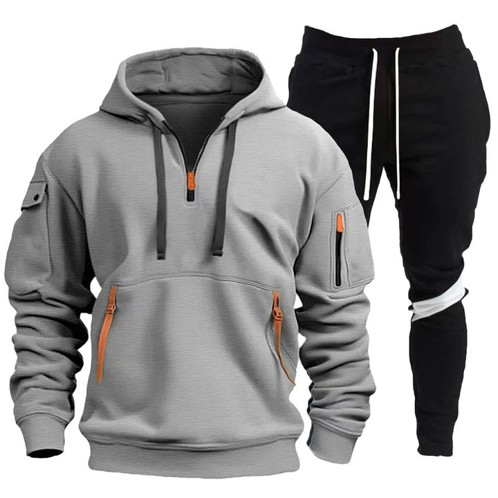 Herren Sportliche Hoodie- und Jogginghosen Kombination Aliams