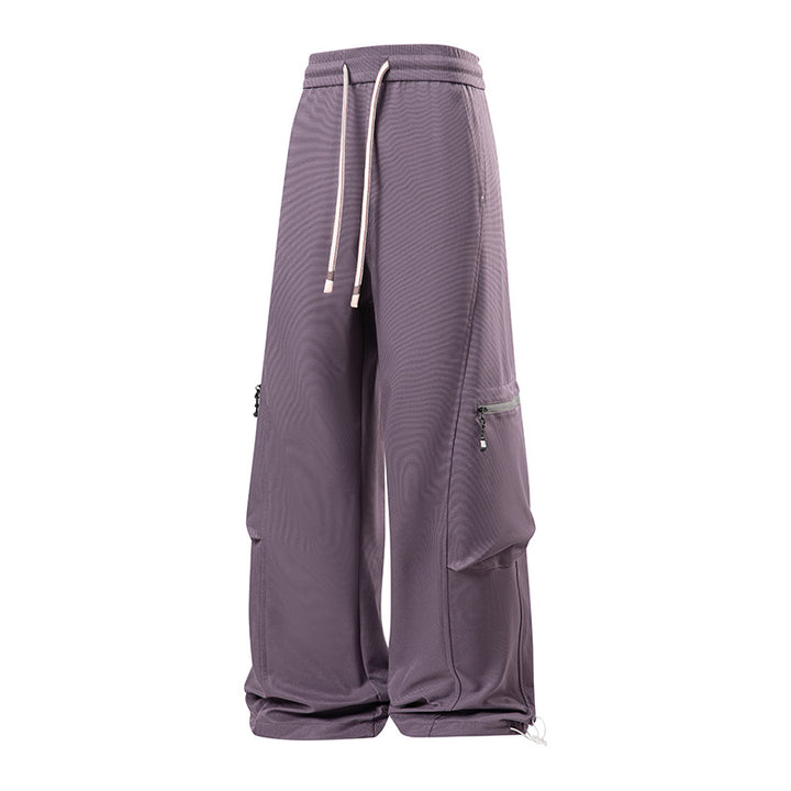 Herren Bequeme Cargo-Hose mit elastischem Bund und praktischen Reißverschlusstaschen Aliams