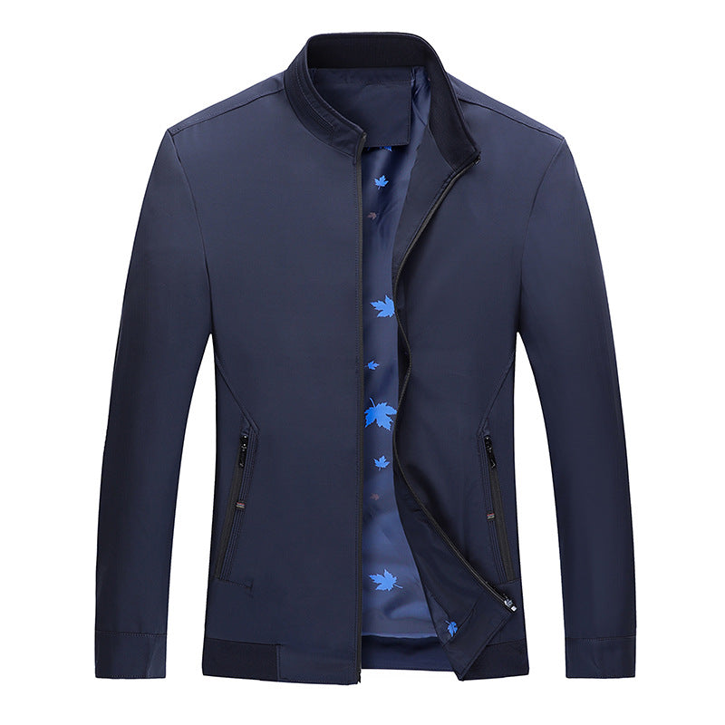 Herren sportliche High-Tech Jacke mit Stehkragen und seitlichen Reißverschlusstaschen Aliams