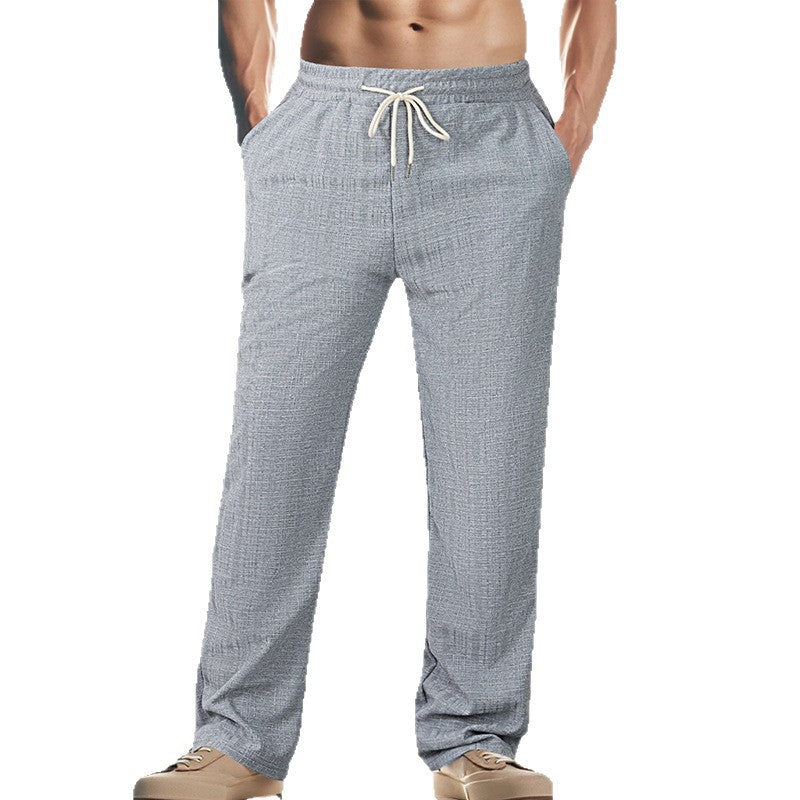 Herren Bequeme Loungehose mit elastischem Bund und Seitentaschen Aliams